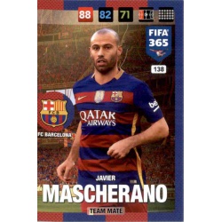 Javier Mascherano Barcelona 138 FIFA 365 Adrenalyn XL 2017