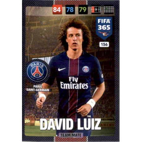 David Luiz Paris Saint-Germain 156 FIFA 365 Adrenalyn XL 2017