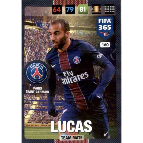 Lucas Paris Saint-Germain 160 FIFA 365 Adrenalyn XL 2017