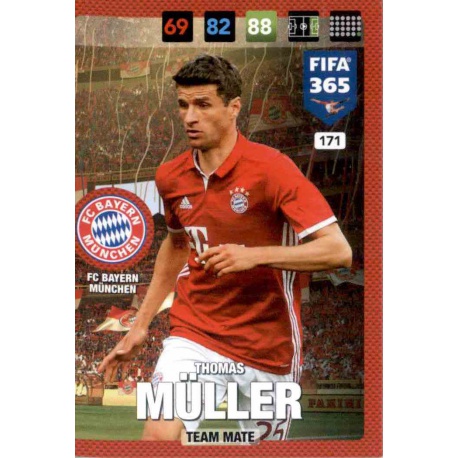 Thomas Muller Bayern Munchen 171 FIFA 365 Adrenalyn XL 2017