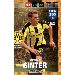 Matthias Ginter Borussia Dortmund 174 FIFA 365 Adrenalyn XL 2017