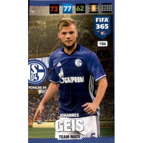 Johannes Geis FC Schalke 04 186 FIFA 365 Adrenalyn XL 2017