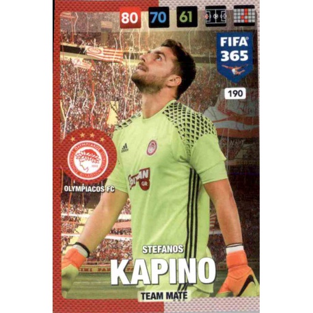 Stefanos Kapino Olympiacos 190 FIFA 365 Adrenalyn XL 2017