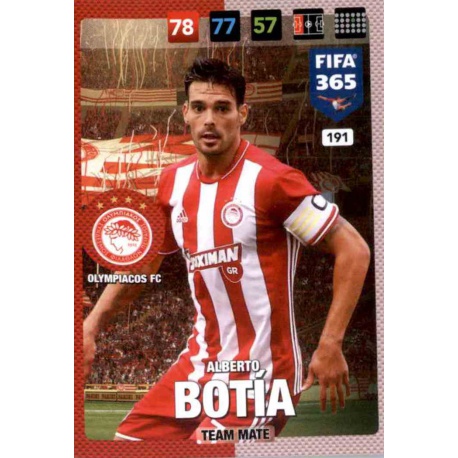 Alberto Botia Olympiacos 191 FIFA 365 Adrenalyn XL 2017