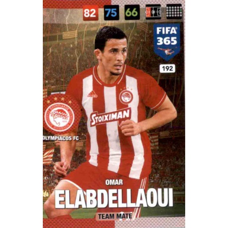 Omar Elabdellaoui Olympiacos 192 FIFA 365 Adrenalyn XL 2017