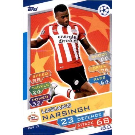 Luciano Narsingh PSV Eindhoven PSV13 Match Attax Champions 2016-17