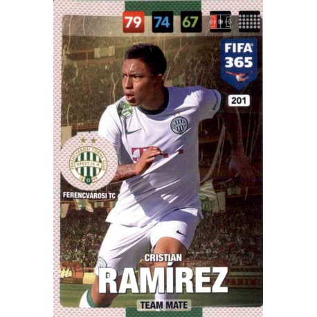 Cristian Ramirez Ferencvárosi 201 FIFA 365 Adrenalyn XL 2017