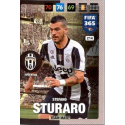 Stefano Sturaro Juventus 214 FIFA 365 Adrenalyn XL 2017