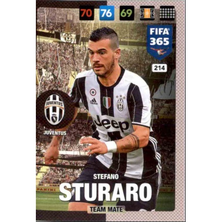 Stefano Sturaro Juventus 214 FIFA 365 Adrenalyn XL 2017