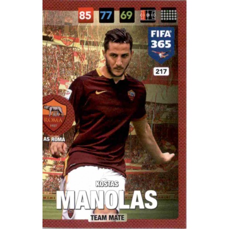 Kostas Manolas Roma 217 FIFA 365 Adrenalyn XL 2017