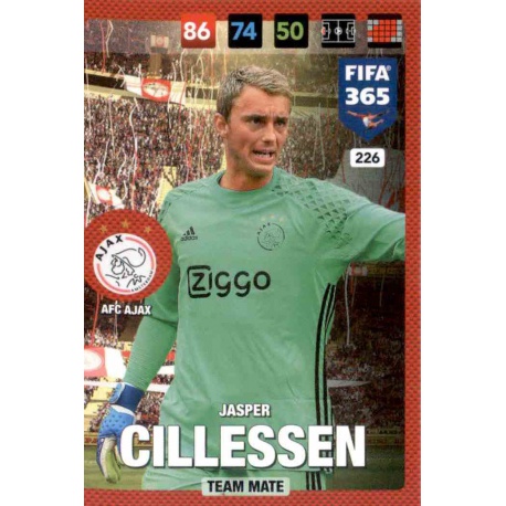 Jasper Cillessen Ajax 226 FIFA 365 Adrenalyn XL 2017