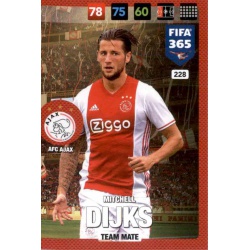 Mitchell Dijks Ajax 228 FIFA 365 Adrenalyn XL 2017