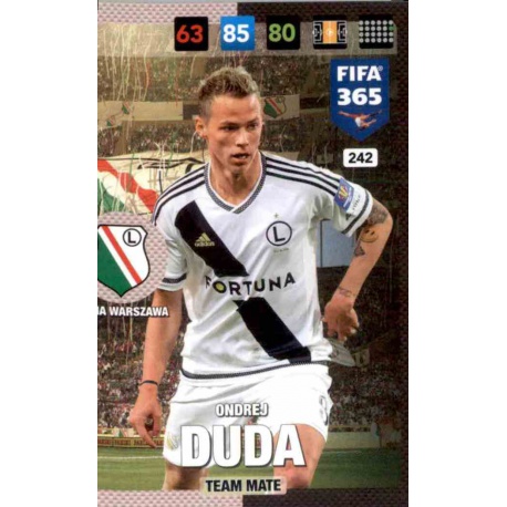 Ondrej Duda Legia Warszawa 242 FIFA 365 Adrenalyn XL 2017