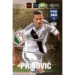 Aleksandar Prijović Legia Warszawa 243 FIFA 365 Adrenalyn XL 2017