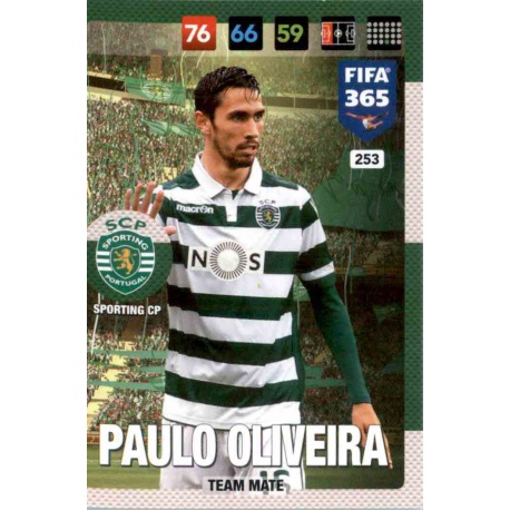 Paulo Oliveira Sporting Portugal 253 FIFA 365 Adrenalyn XL 2017