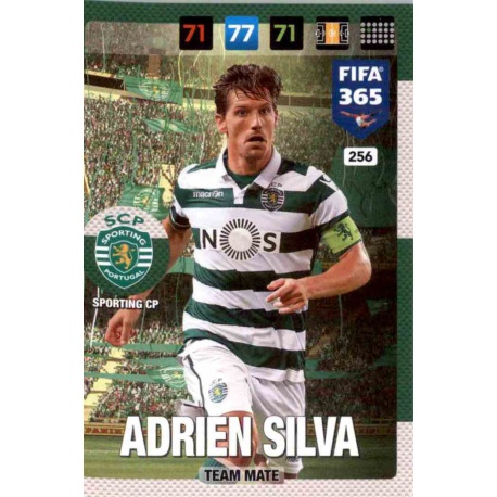 Adrien Silva Sporting Portugal 256 FIFA 365 Adrenalyn XL 2017