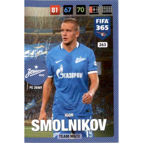 Igor Smolnikov Zenit 263 FIFA 365 Adrenalyn XL 2017