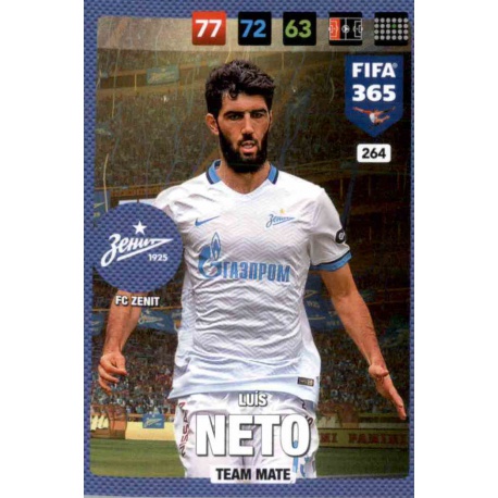 Luis Neto Zenit 264 FIFA 365 Adrenalyn XL 2017