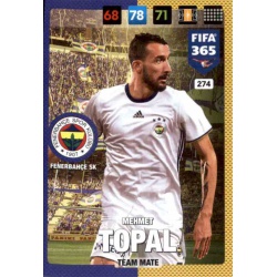 Mehmet Topal Fenerbahce 274 FIFA 365 Adrenalyn XL 2017