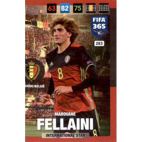 Marouane Fellaini Belgium 283 FIFA 365 Adrenalyn XL 2017