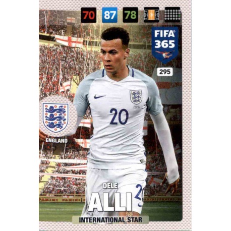 Dele Alli England 295 FIFA 365 Adrenalyn XL 2017