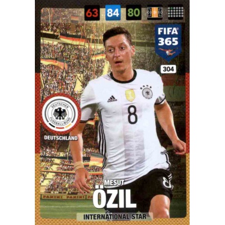 Mesut Özil Germany 304 FIFA 365 Adrenalyn XL 2017