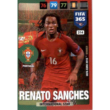 Renato Sanches Portugal 314 FIFA 365 Adrenalyn XL 2017