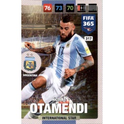 Nicolas Otamendi Argentina 317 FIFA 365 Adrenalyn XL 2017