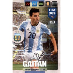 Nicolas Gaitan Argentina 322 FIFA 365 Adrenalyn XL 2017