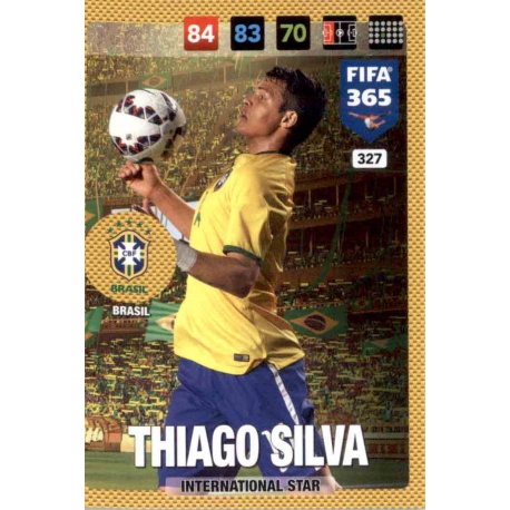 Thiago Silva Brazil 327 FIFA 365 Adrenalyn XL 2017