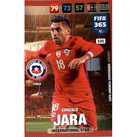 Gonzalo Jara Chile 335 FIFA 365 Adrenalyn XL 2017