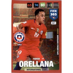 Fabian Orellana Chile 341 FIFA 365 Adrenalyn XL 2017