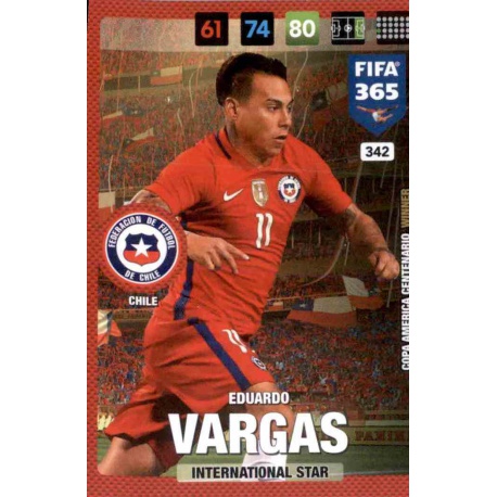 Eduardo Vargas Chile 342 FIFA 365 Adrenalyn XL 2017