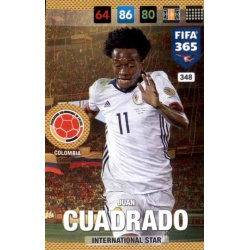 Juan Cuadrado Colombia 348 FIFA 365 Adrenalyn XL 2017