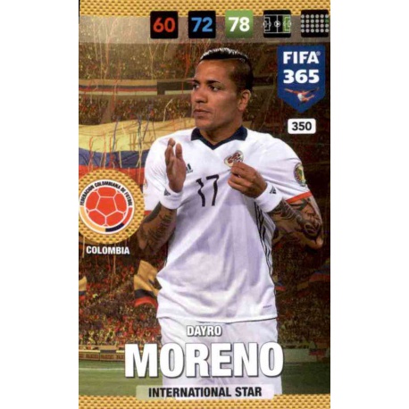 Dayro Moreno Colombia 350 FIFA 365 Adrenalyn XL 2017