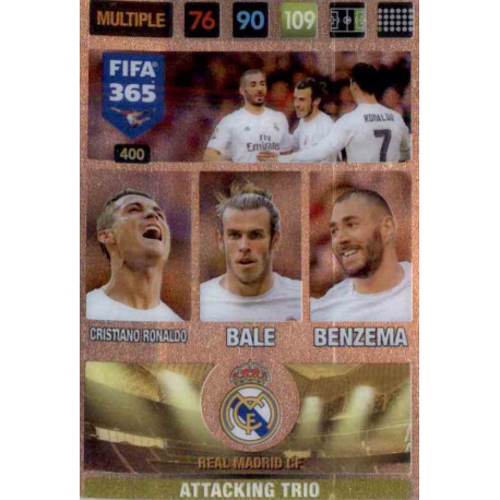 Cristiano Ronaldo - Gareth Bale - Karim Benzema Attacking Trio Real Madrid 400 Cristiano Ronaldo