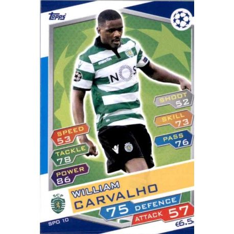 William Carvalho Sporting Portugal SPO10 Match Attax Champions 2016-17