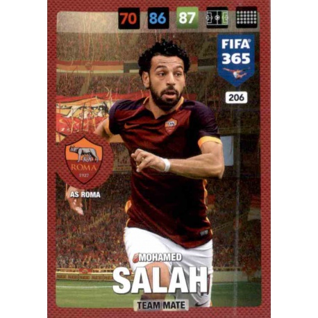 Mohamed Salah AS Roma 206 FIFA 365 Adrenalyn XL 2017 Nordic Edition