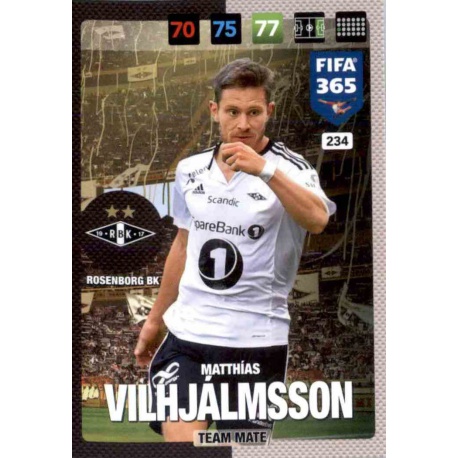 Matthías Vilhjálmsson Rosenborg B.K. 234 FIFA 365 Adrenalyn XL 2017 Nordic Edition