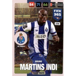 Bruno Martins Indi FC Porto 236 FIFA 365 Adrenalyn XL 2017 Nordic Edition