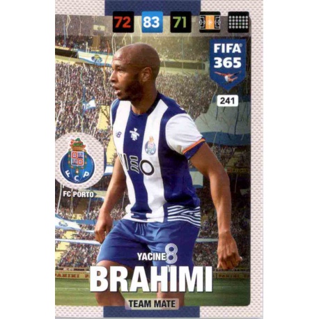 Yacine Brahimi FC Porto 241 FIFA 365 Adrenalyn XL 2017 Nordic Edition