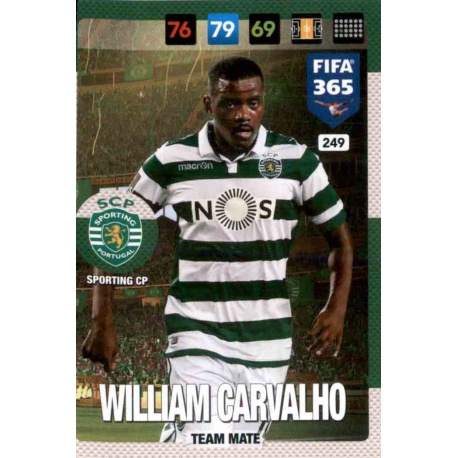 William Carvalho Sporting CP 249 FIFA 365 Adrenalyn XL 2017 Nordic Edition