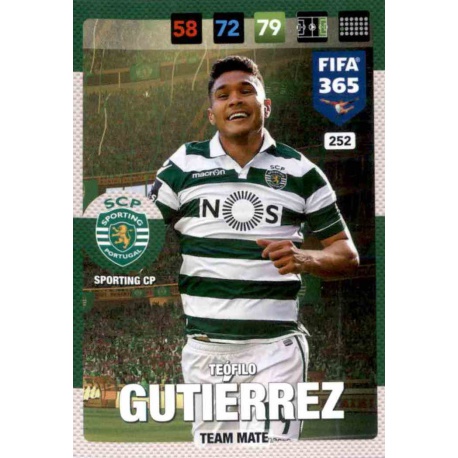 Teófilo Gutiérrez Sporting CP 252 FIFA 365 Adrenalyn XL 2017 Nordic Edition