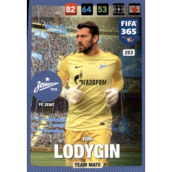 Yuri Lodygin FC Zenit 253 FIFA 365 Adrenalyn XL 2017 Nordic Edition