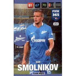 Igor Smolnikov FC Zenit 254 FIFA 365 Adrenalyn XL 2017 Nordic Edition