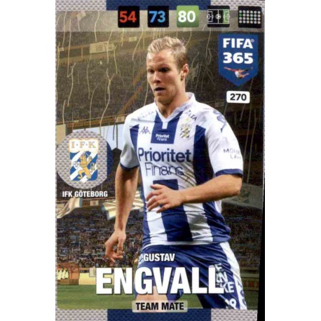 Gustav Engvall I.F.K. Göteborg 270 FIFA 365 Adrenalyn XL 2017 Nordic Edition