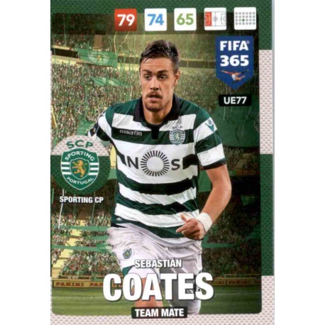 Sebastián Coates Sporting CP UE77 FIFA 365 Adrenalyn XL 2017 Update Edition