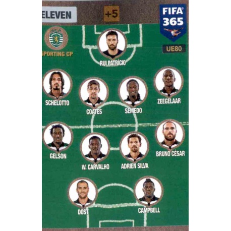 Eleven 4-4-2 Sporting CP UE80 FIFA 365 Adrenalyn XL 2017 Update Edition