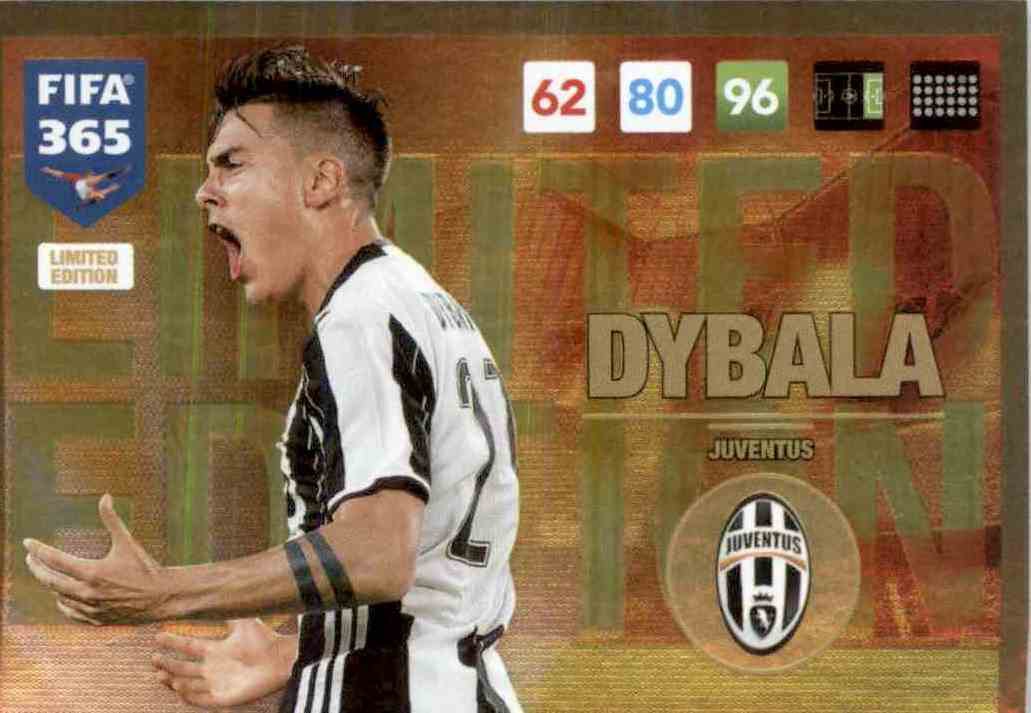 Buy Soccer Card Paulo Dybala Limited Edition Panini Fifa 365 