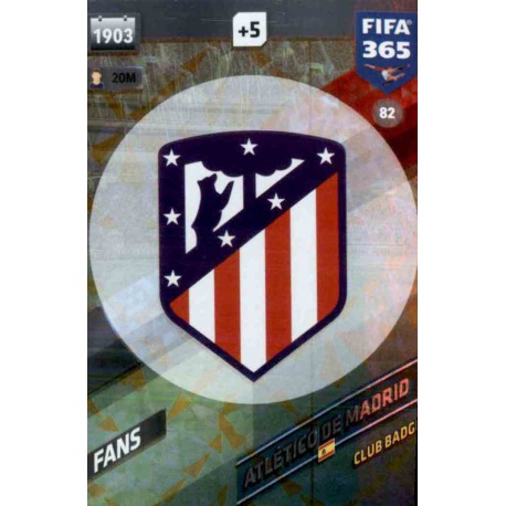 Emblem Atlético Madrid 82 FIFA 365 Adrenalyn XL 2018